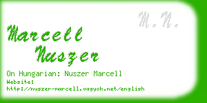 marcell nuszer business card